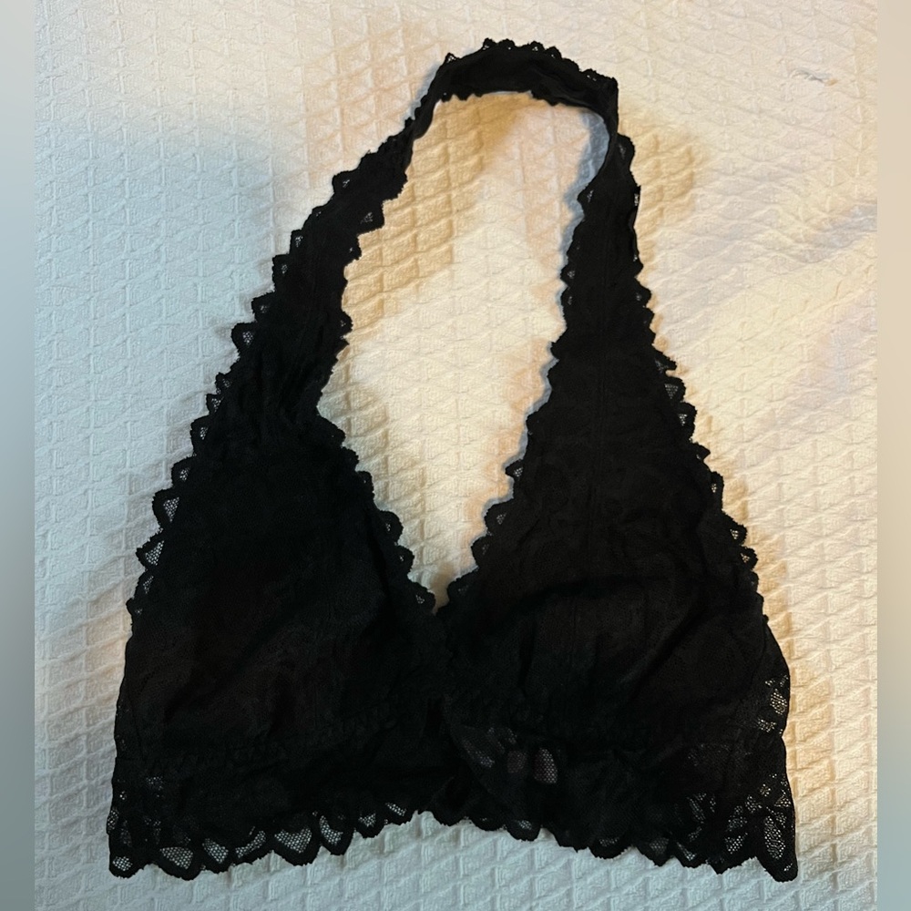 Pink Victoria’s Secret Black Lace Bralette